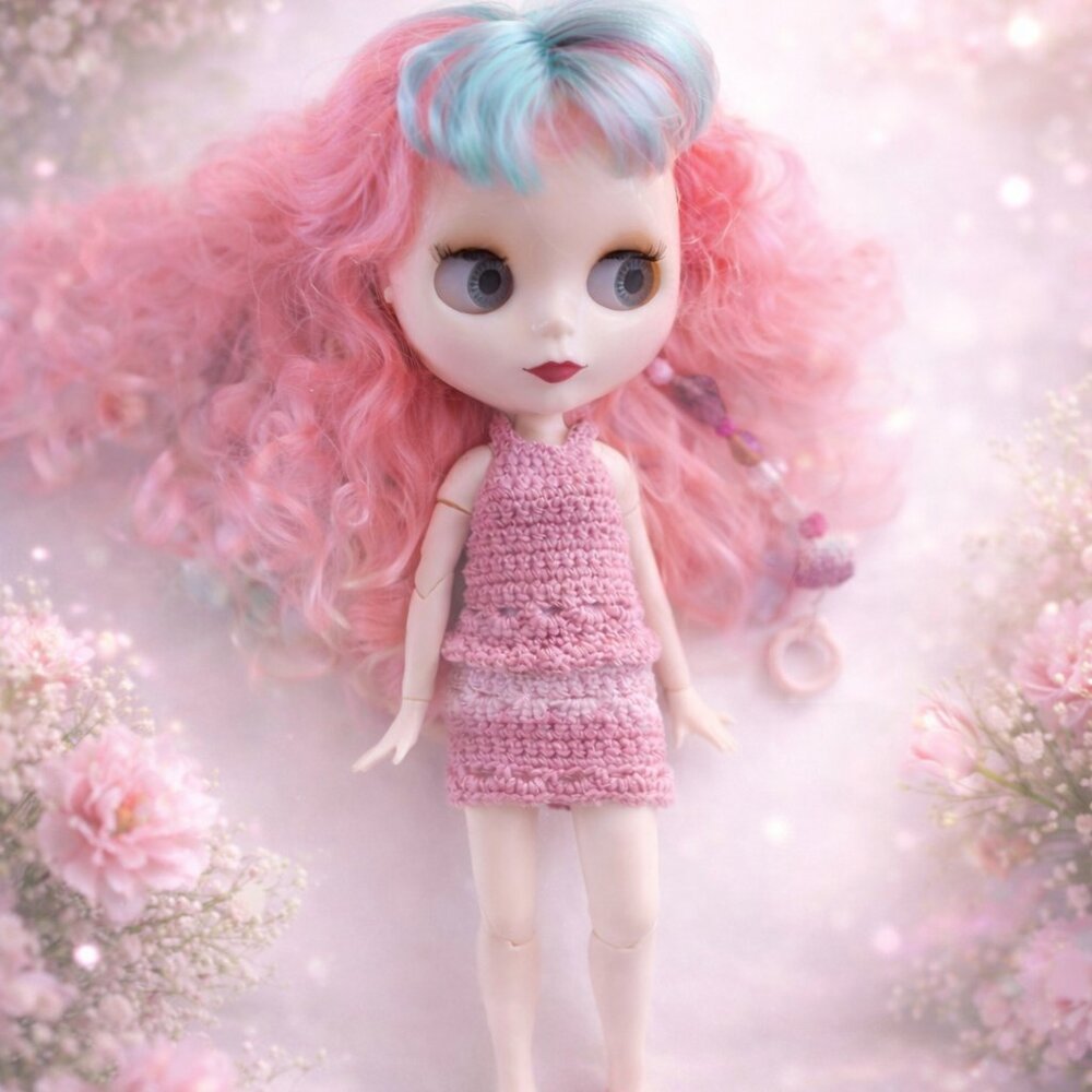 BLYTHE Crochet Doll Outfit / Doll Include NEW